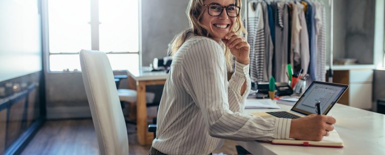 Empresaria pequeño negocio